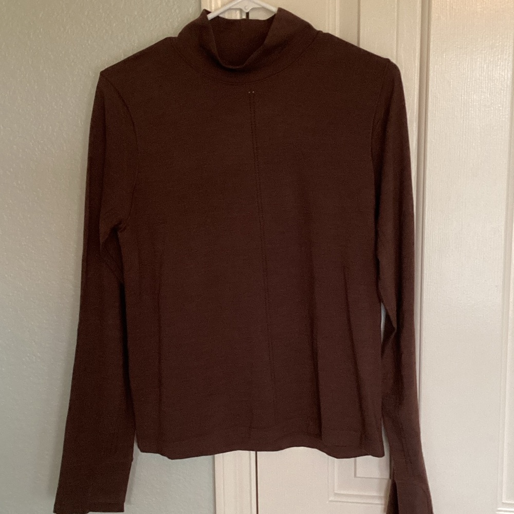 Athleta Long Sleeve Wool Blend Knit Top